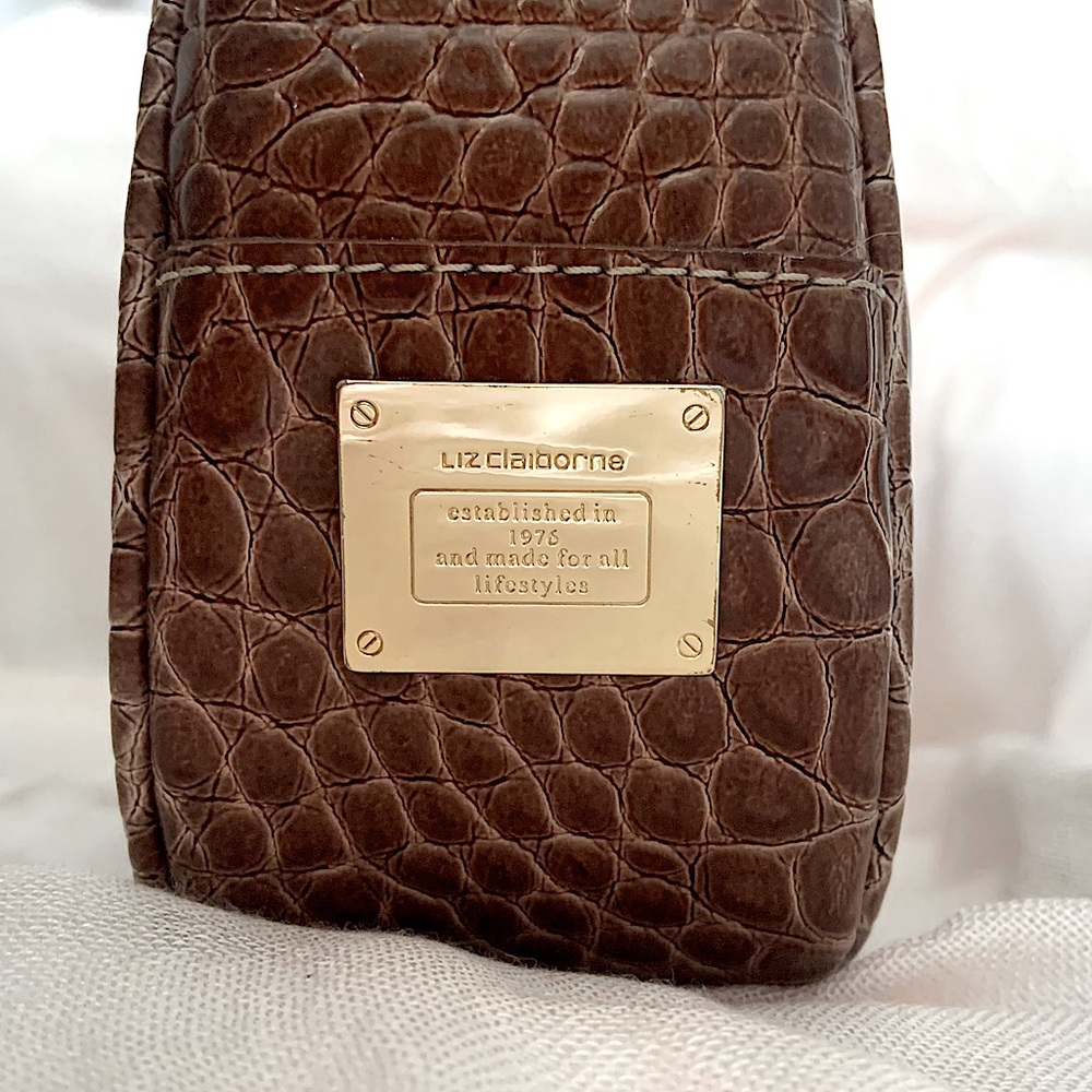 Vintage Liz Claiborne purse leather borne with gold accents
